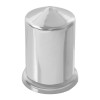 Pointed Chrome Plastic Push-On Lug Nut Cover