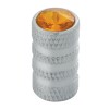 Tubular Style Tire Valve Stem Covers with Crystal on Top