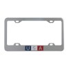 USA Scripted license Plate Frame with 4 Holes