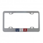 USA Scripted license Plate Frame with 4 Holes