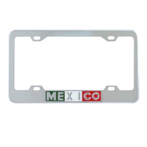 Mexico Script License Plate Frames with 4 Holes