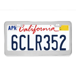 Plain 2-Hole License Plate Frames with Thick Bottom