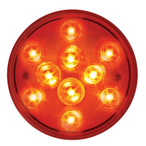 76842 4" Mega 10 Plus LED Light in Red/Red