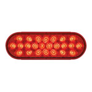 78233 Oval Pearl LED Light in Red/Red