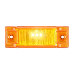 Rectangular LED Marker Light with Reflector Lens