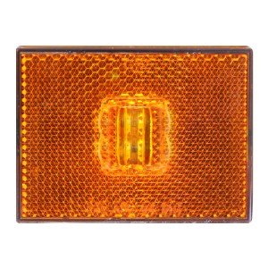 Rectangular Stud Mount LED Marker Light with Reflector Lens