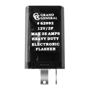 62992 Rectangular LED Flasher w/ 2 Pins & Max 35 AMPS