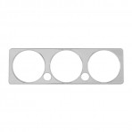 Chrome Plastic A/C Control Plate Cover for Peterbilt 2005+