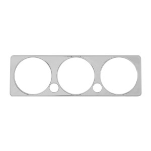 Chrome Plastic A/C Control Plate Cover for Peterbilt 2005+