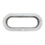 Stainless Steel Flange Mount Bezel for Large Oval Light