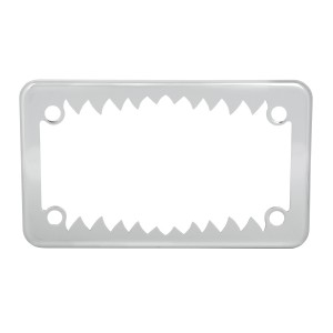 Motorcycle Shark Teeth License Plate Frame