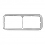 Dual Rectangular Headlight Bezel for Peterbilt, Kenworth & Freightliner