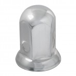 Standard Stainless Steel Push-On Lug Nut Cover w/ Flange