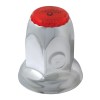 Classic Stainless Steel 33mm Push-On Lug Nut Cover w/ Color Reflector